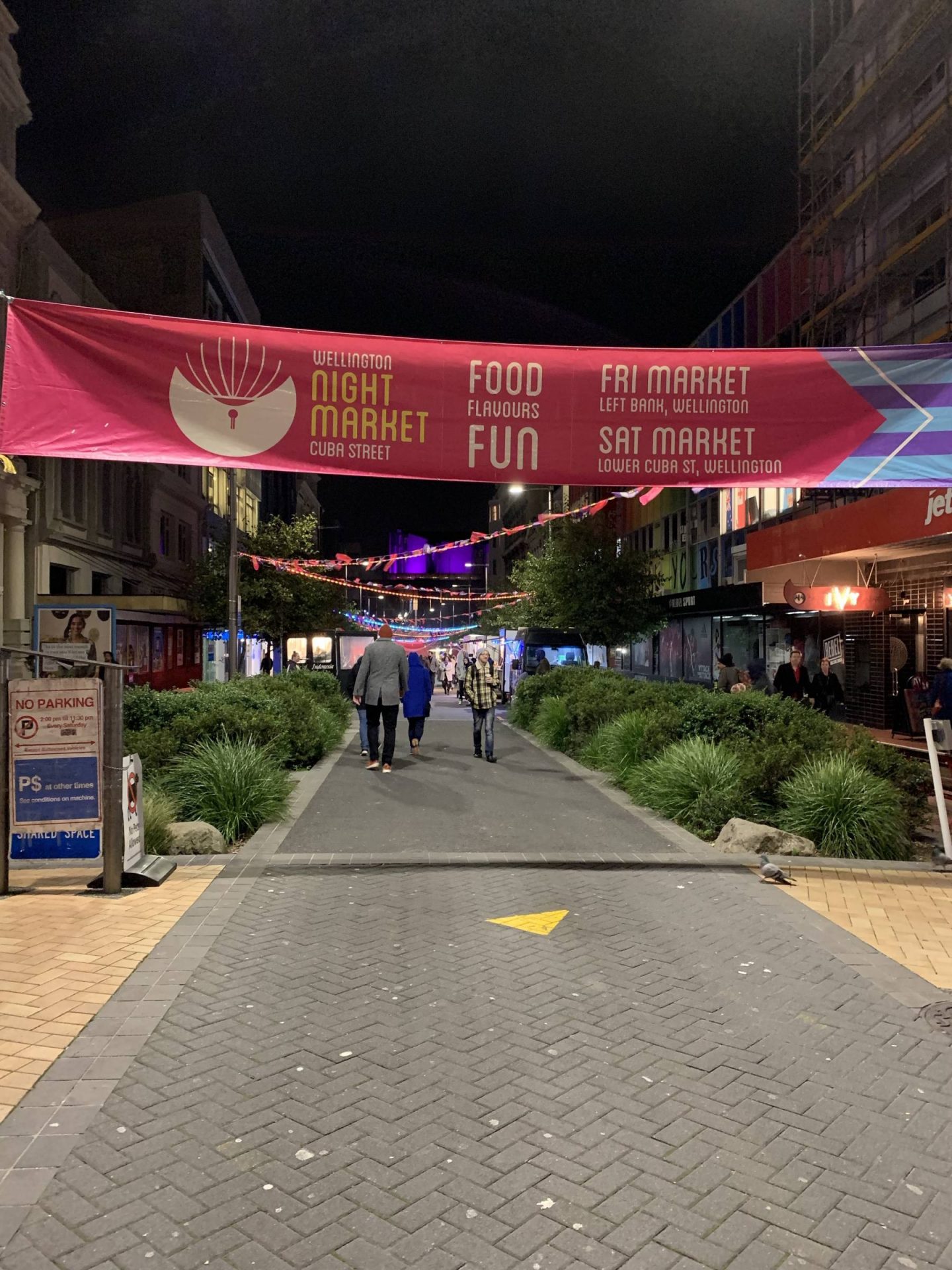 Cuba Street night food market, Wellington, New Zealand