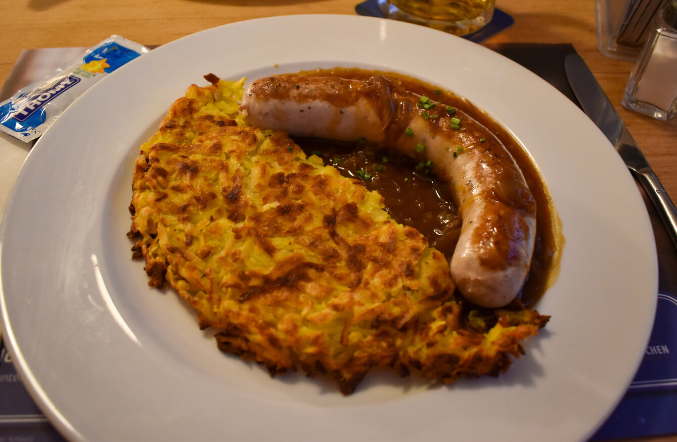 Dinner at Rheinfelder Bierhalle - 1 day in Zurich itinerary