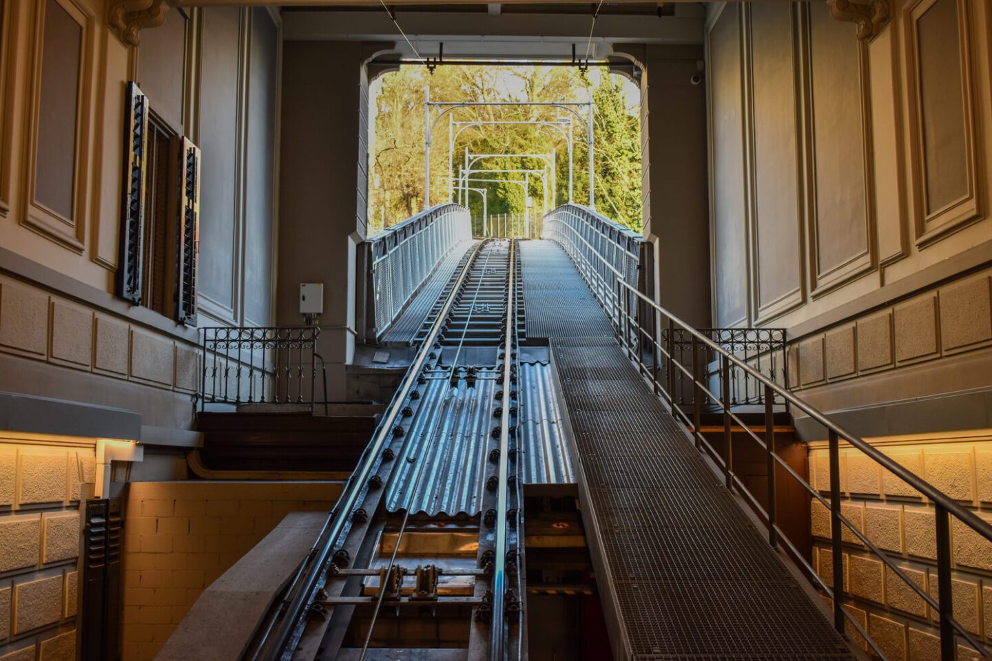 Ride the Polybahn Cable Car