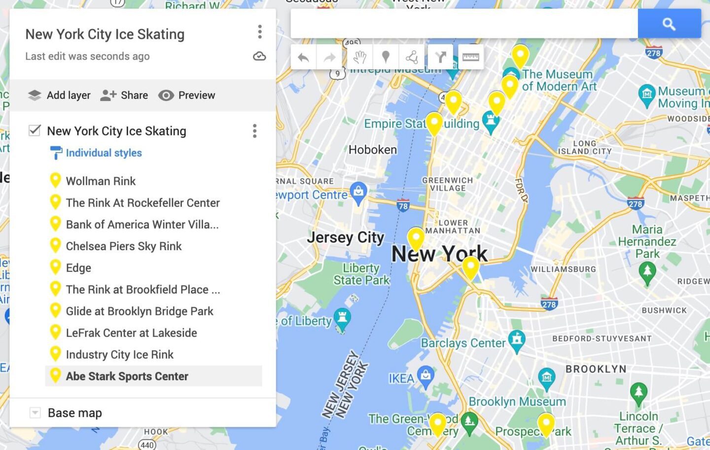 best ice rinks in NYC
