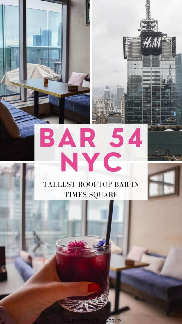 Bar 54 NYC Review - Tallest Rooftop Bar In Times Square