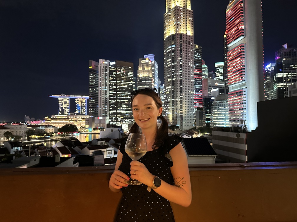 Chloe at a rooftop