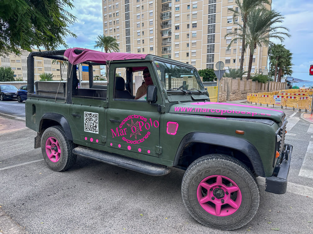 Jeep tour and Benidorm skyline